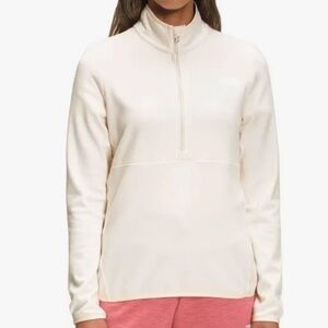 The North Face Women's Cream Quarter-Zip Sweatshirt
